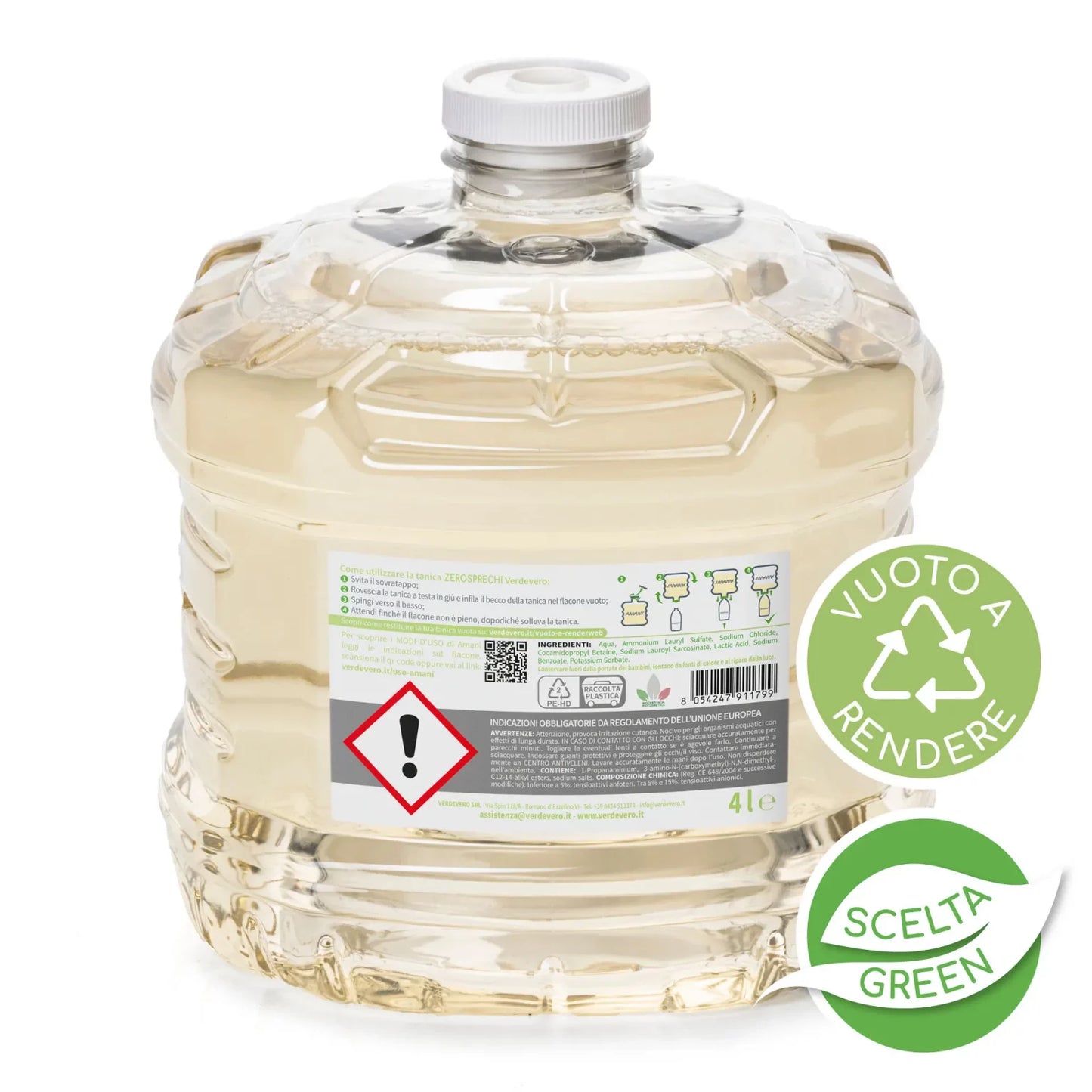 Detersivo alla spina per piatti a mano – AMANÌ 4L