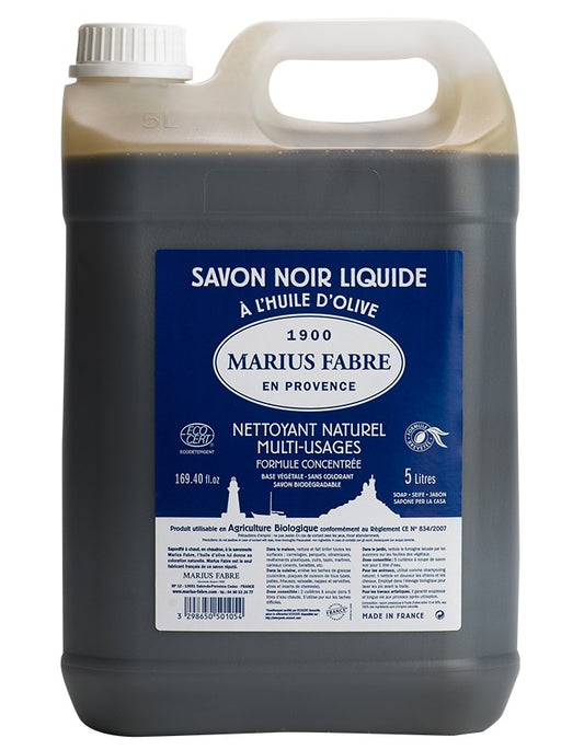 Sapone liquido nero con Olio d'oliva 5L