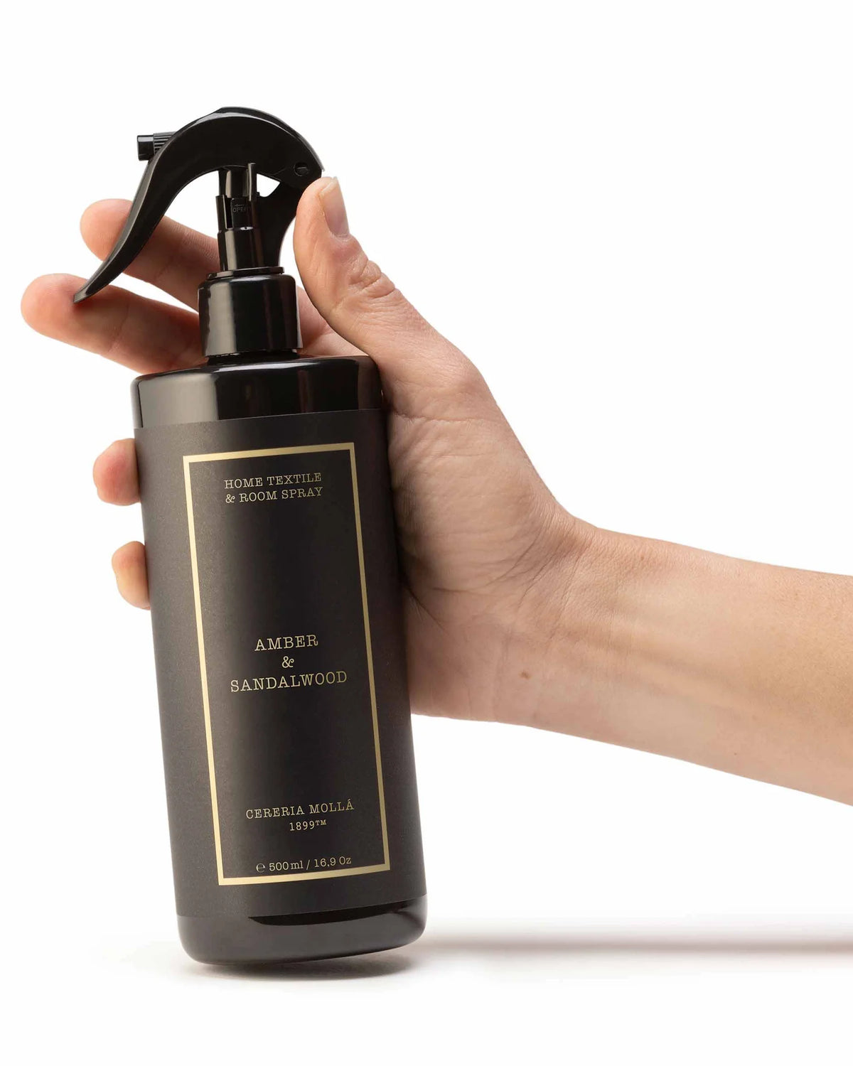Spray per tessuti ambra e legno di sandalo 500ml