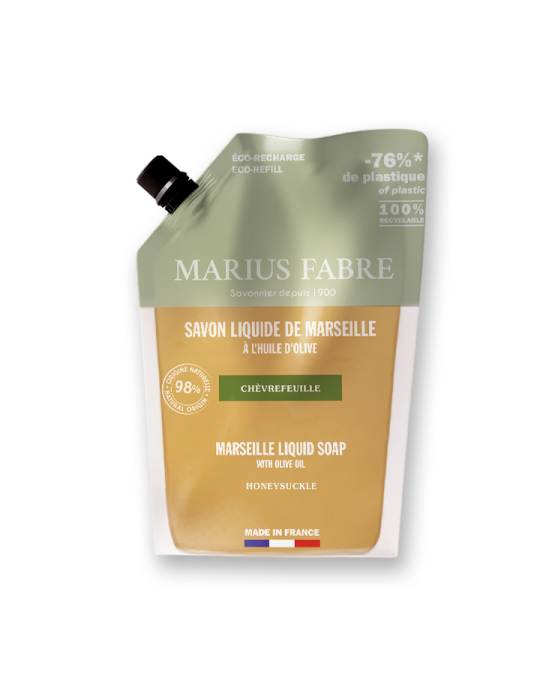 Sapone liquido di Marsiglia, caprifoglio, eco ricarica  da 1L