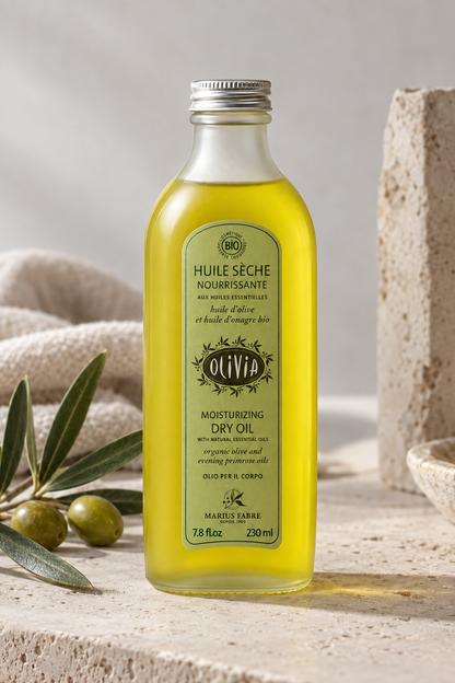 Olio secco con olio d'oliva e olio di enotera, biologico certificato 230 ml