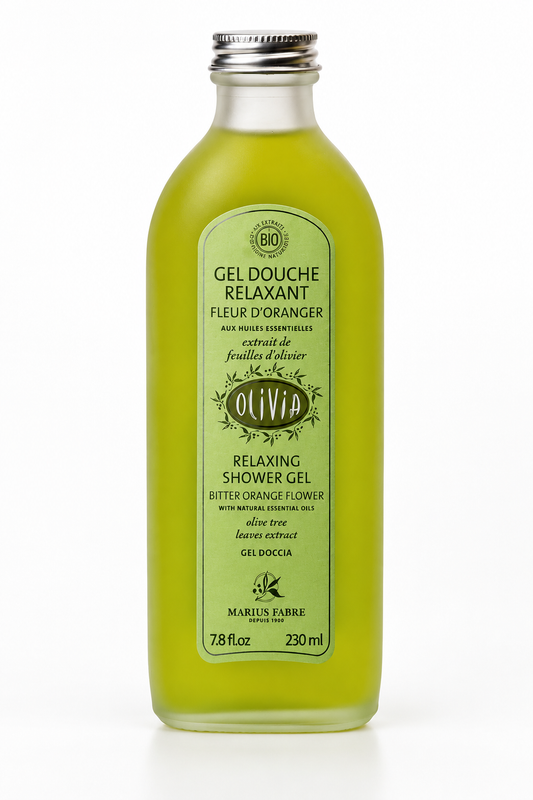 Gel doccia "rilassante" con fiori d'arancio certificato biologico 230 ml