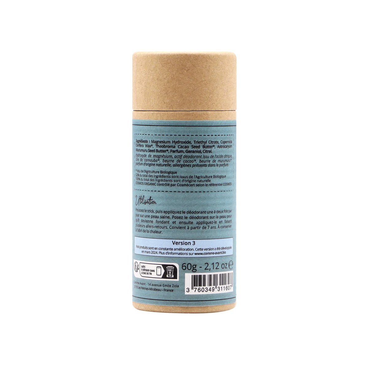 DEODORANTE SOLIDO BIO DI ORIGINE NATURALE al MONOI
