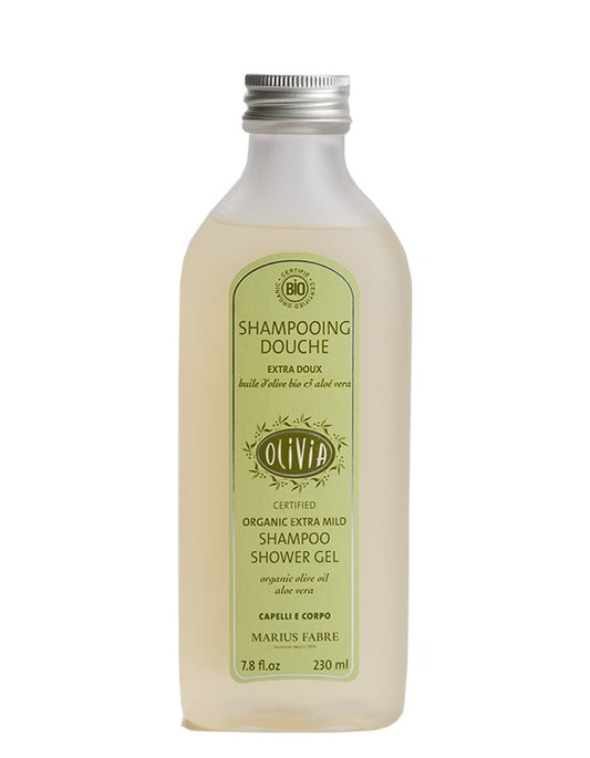 Shampoo doccia all'olio d'oliva e aloe vera certificato biologico 230 ml